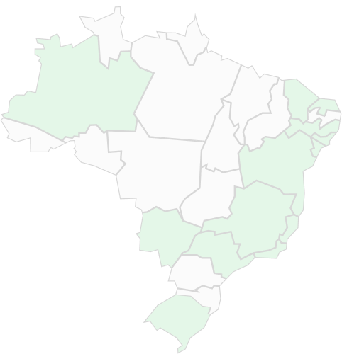 Ilustração do mapa do Brasil