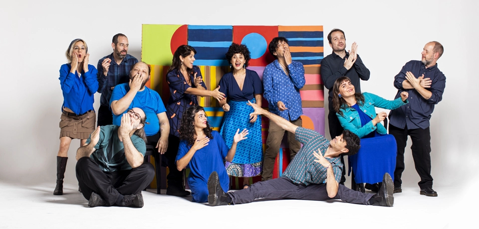 Photo of the body percussion group.