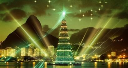 Árvore de Natal na Lagoa Rodrigo de Freitas